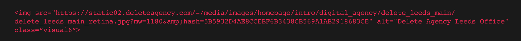 Not optimised images